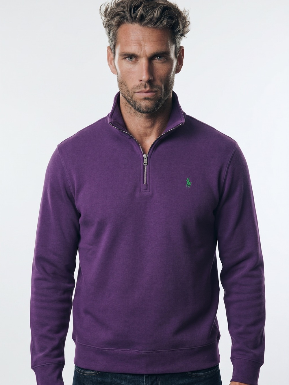🧵 Polo Ralph Lauren‎ Men’s Half Zip Pullover Sweatshirt 👕 Sz L